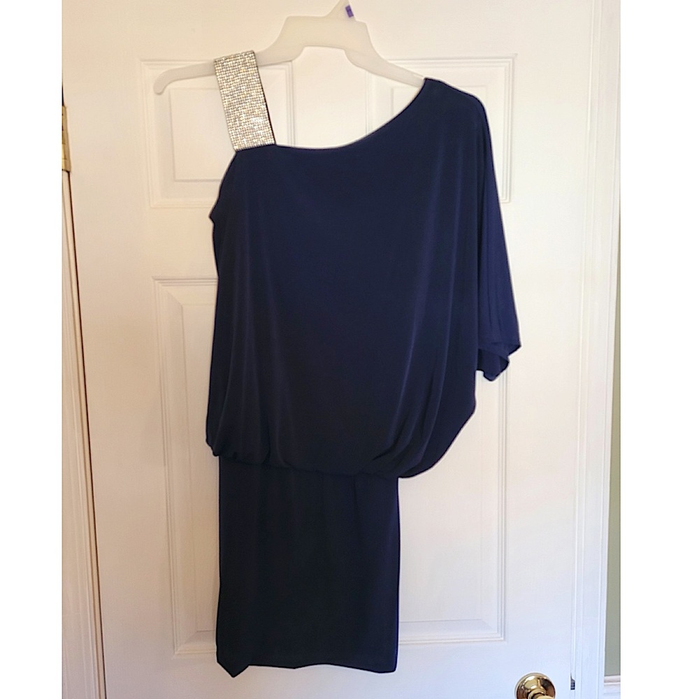 Navy Blue Mini Dress